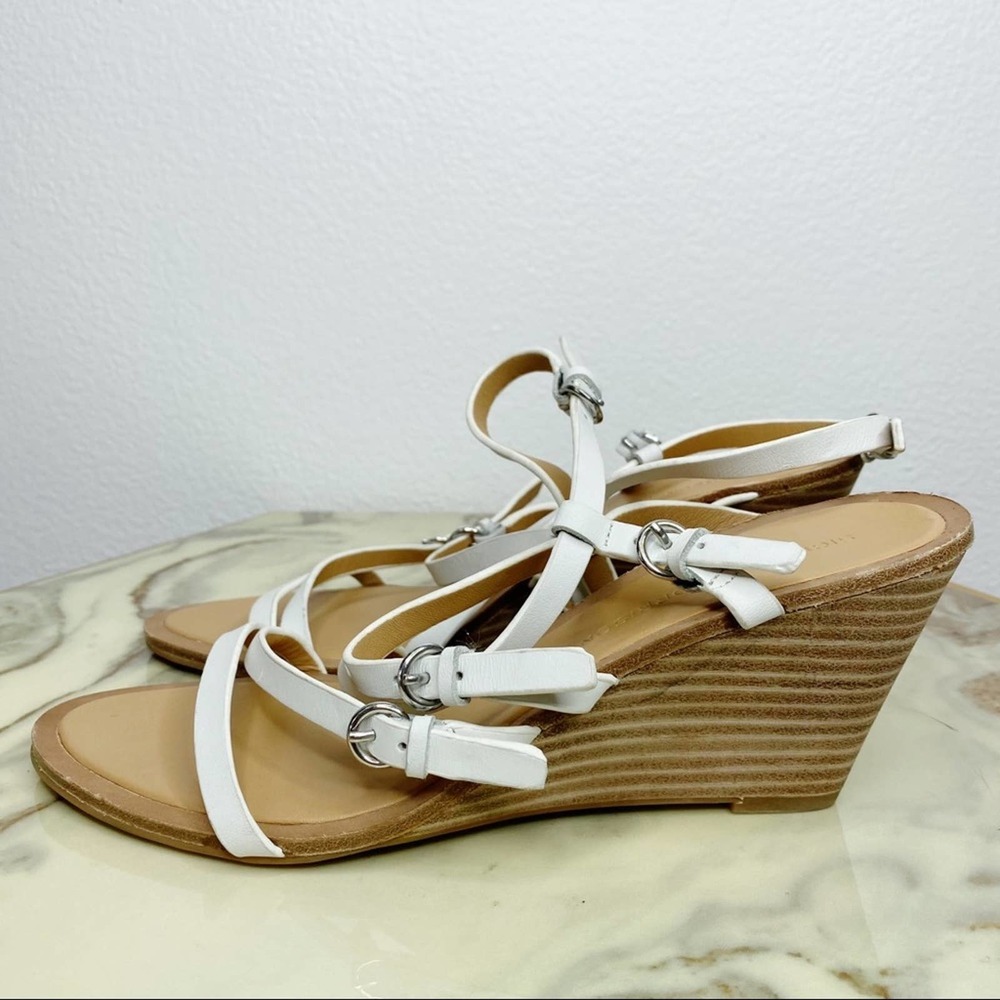 Sigerson Morrison White Strappy Wedges - Picture 5 of 8